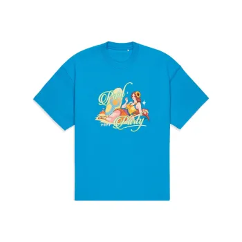 LiNing Li Ning X League Of Legends Pool Party Co branded Series T Shirts Unisex Glossy Finish Blue