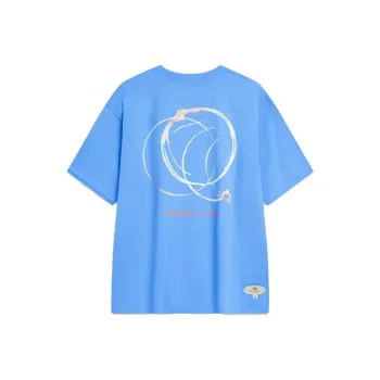 LINING Badfive T Shirts Unisex Bay Blue