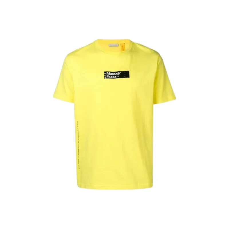 Moncler T-Shirts Men Yellow-0