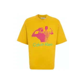 Calvin Klein Simple Series T Shirts Unisex Yellow