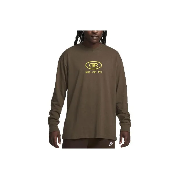 Nike T-Shirts Men Brown-0