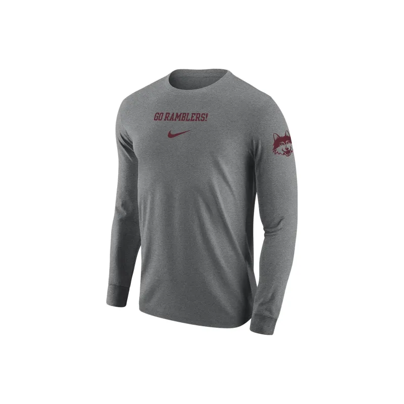 Nike Loyola Chicago T-Shirts Men Gray-0