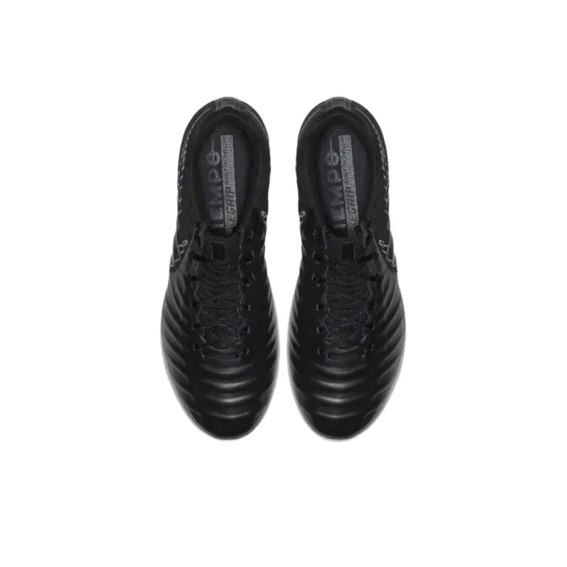 Nike Tiempo Legend 7 Elite FG Rubber Long Studs Anti Slip Wear Resistant Soccer Shoes Men's Black-3