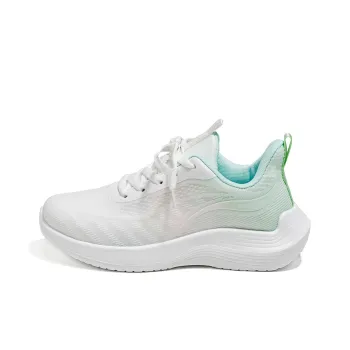 Warrior Anti Slip And Wear Resistant Breathable Low Top Running Shoes Women's White Green