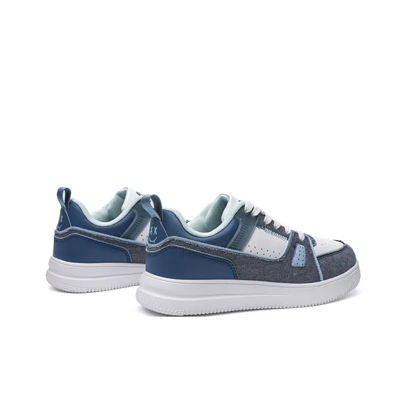 ABIDJAN Low Top Skateboard Shoes Unisex Denim Blue-4