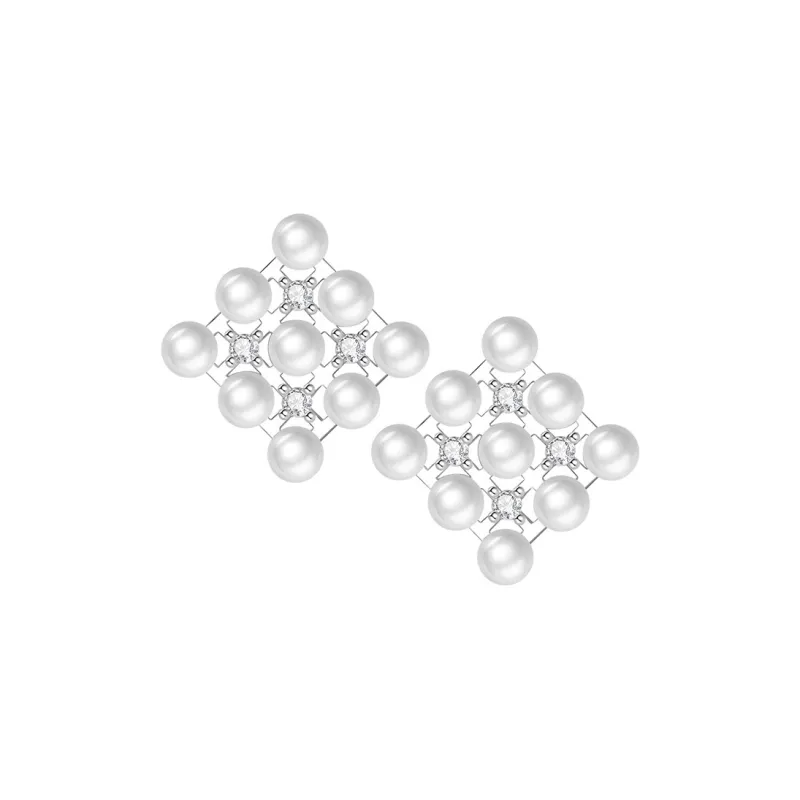 Andaozi Pearl Stud Earrings Women's-0