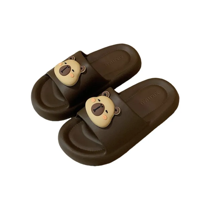 Thin Strips Sandal Slippers Unisex, White-28