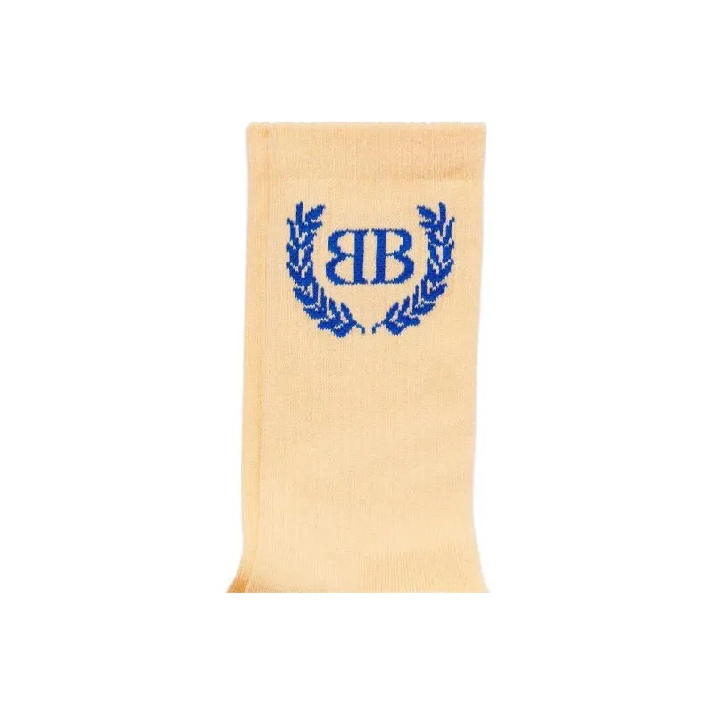 Balenciaga Mid-Calf Socks Regular Fit Women's Yellow-3