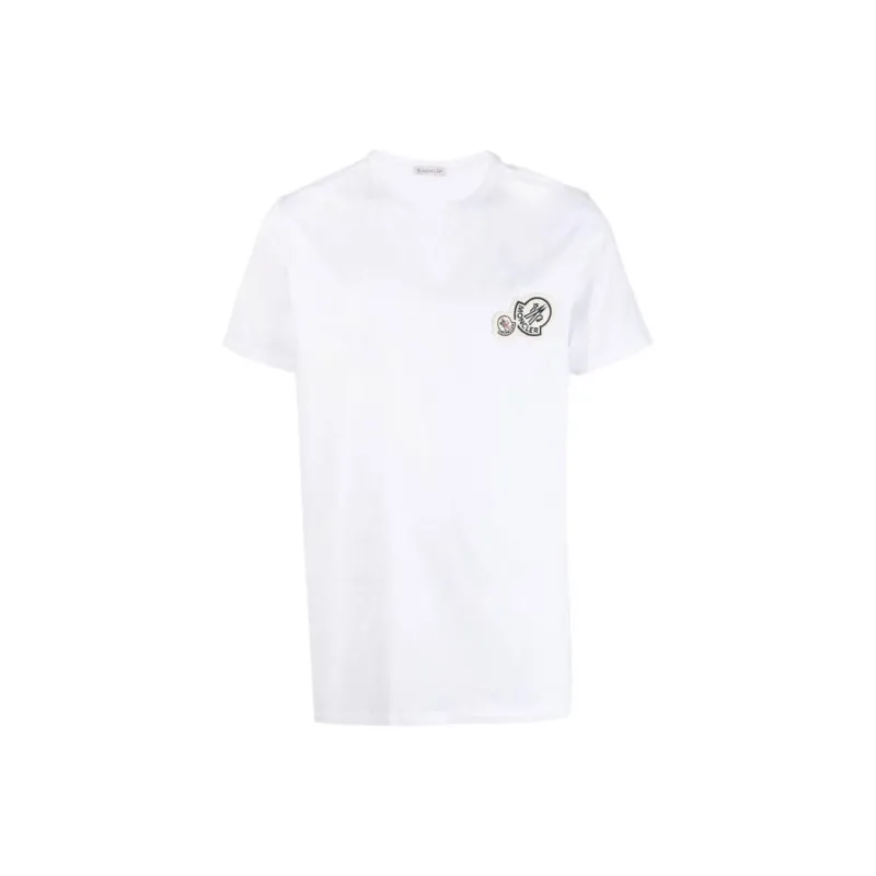 Moncler Logo Patch Crewneck T Shirt-0