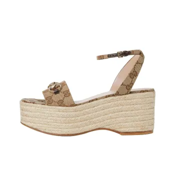 GUCCI One Strap Sandals 7.4cm Women's Dark Brown
