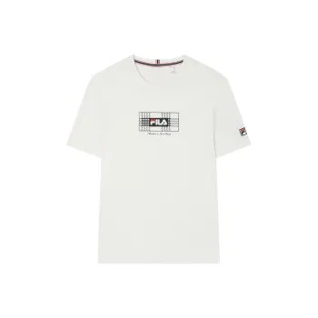 FILA T Shirts Men Steam White