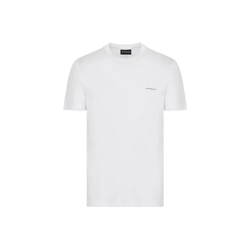 EMPORIO ARMANI Asv Lyocell Blend Jersey T shirt With Micro Logo Lettering
