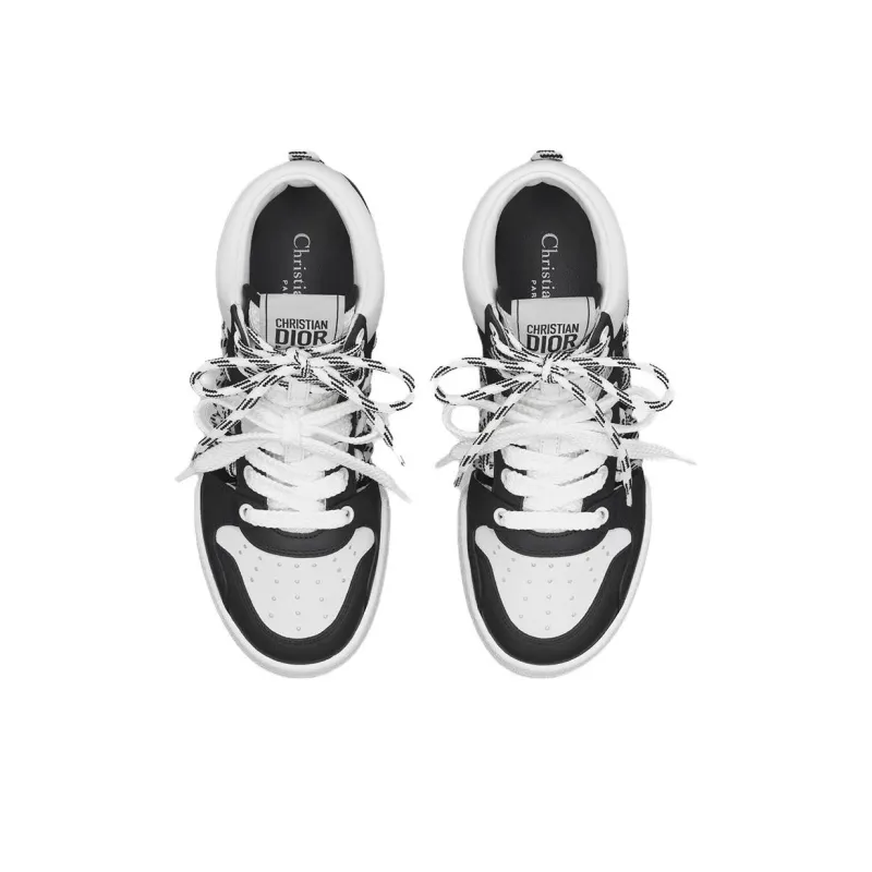 DIOR First Low Top Skateboard Shoes Women's Black White-3