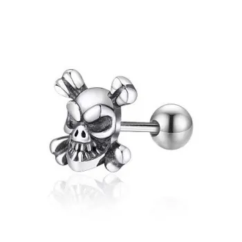 BLESSED BULLET Alloy Stud Earrings Men's