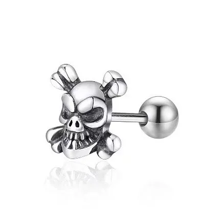BLESSED BULLET Alloy Stud Earrings Men's-0