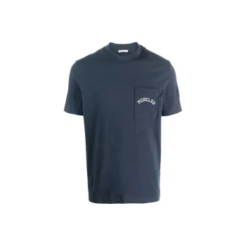 Moncler T-Shirts Men Navy Blue