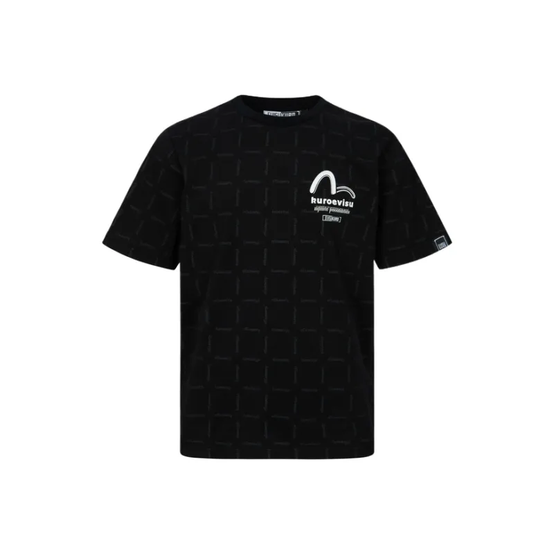 EVISU T Shirts Men Black All Over Print-0