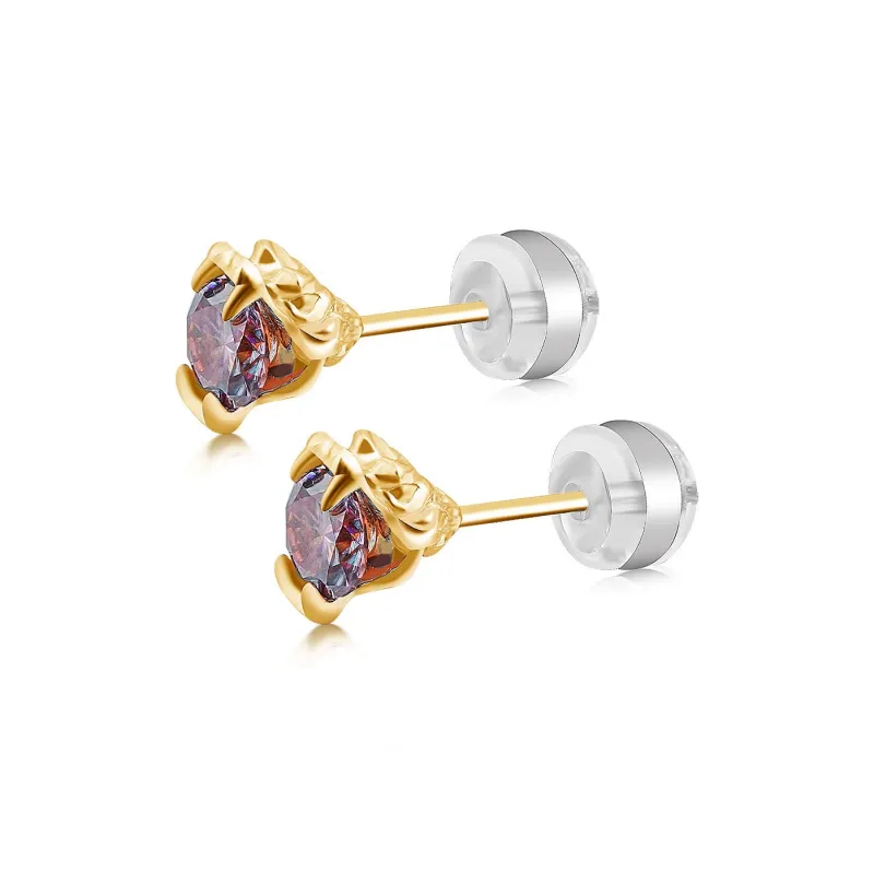 WIC 925 Sterling Silver Stud Earrings Unisex-20