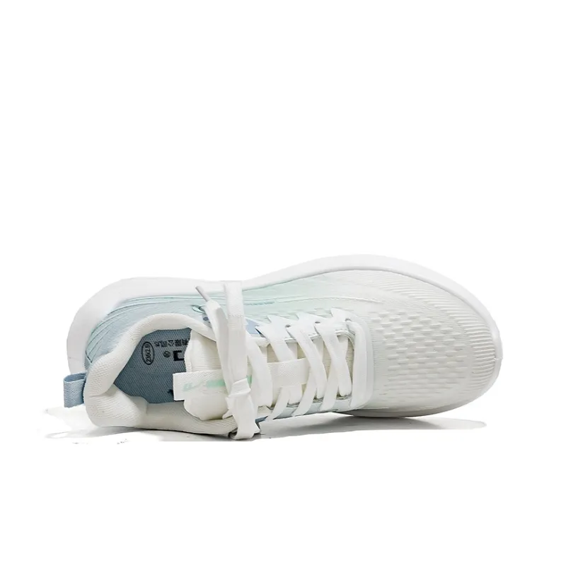 Warrior Anti Slip Wear Resistant Low Top Casual Running Shoes Women's White Green-3