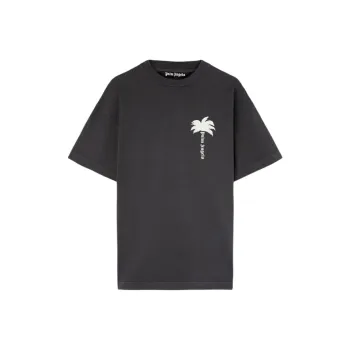 PALM ANGELS Palm Tree print Cotton T shirt
