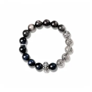 Noritake Obsidian Bracelets Unisex