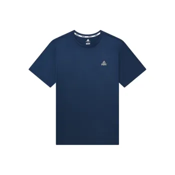 PEAK T Shirts Men Dark Blue Floral Gauze