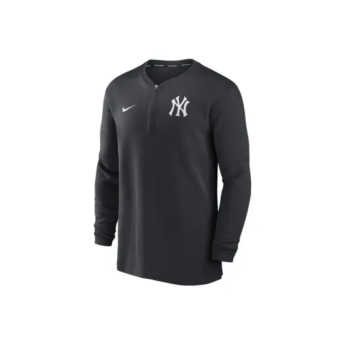 Nike New York Yankees Authentic Collection Game Time Men's Nike Dri-FIT Mlb 1/2-Zip Long-Sleeve Top