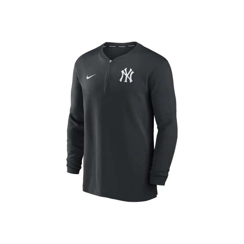 Nike New York Yankees Authentic Collection Game Time Men's Nike Dri FIT Mlb 1/2 Zip Long Sleeve Top-0