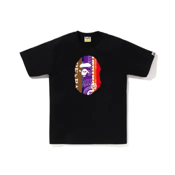 A BATHING APE Fans Scarf Ape Head Tee