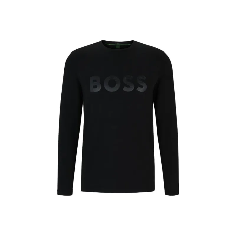 Boss Logo print Long sleeve T shirt-0