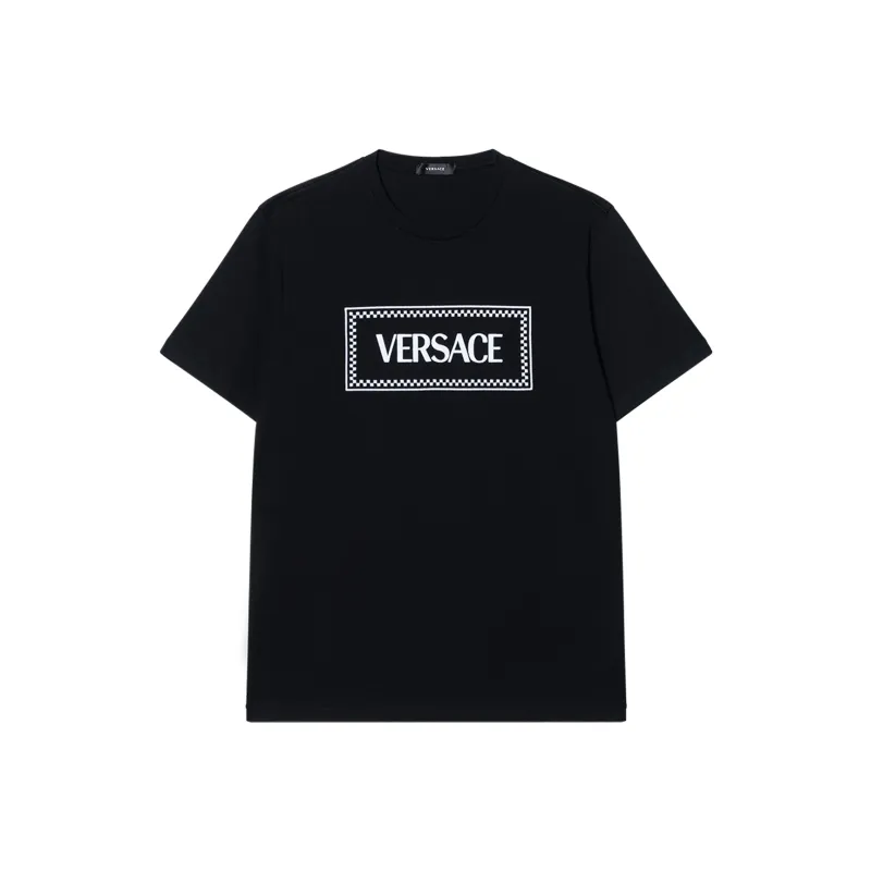 VERSACE Embroidered Logo Compact T Shirt-0