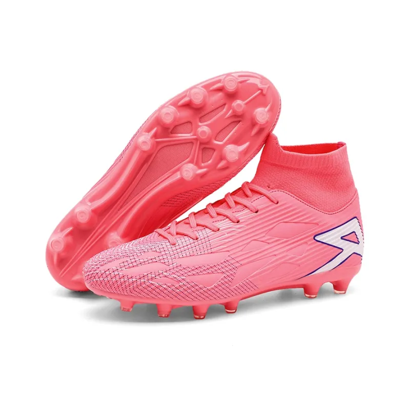 QIUTEXIONG FG Rubber Long Studs TF Rubber Broken Studs Soft Ground Firm Ground Slip Resistant Soccer Shoes Unisex-48