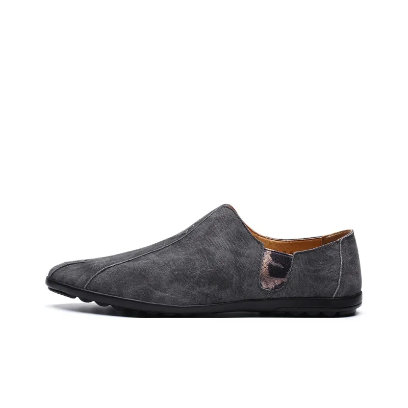 Bull charm Men's Casual Shoes Men Low Top Black/Khaki/Gray-4