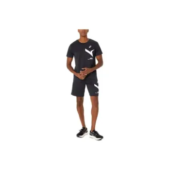 Asics T Shirts Unisex Black