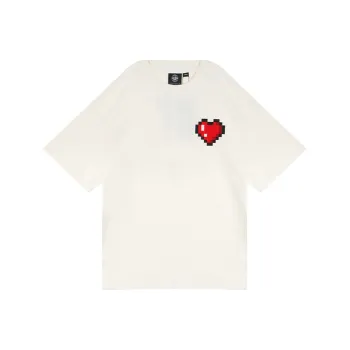 Palladium Drop Shoulder Sleeve T Shirt Unisex Ecru