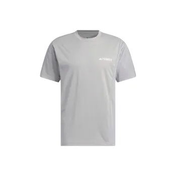 Adidas T Shirts Unisex Medium Heather Gray