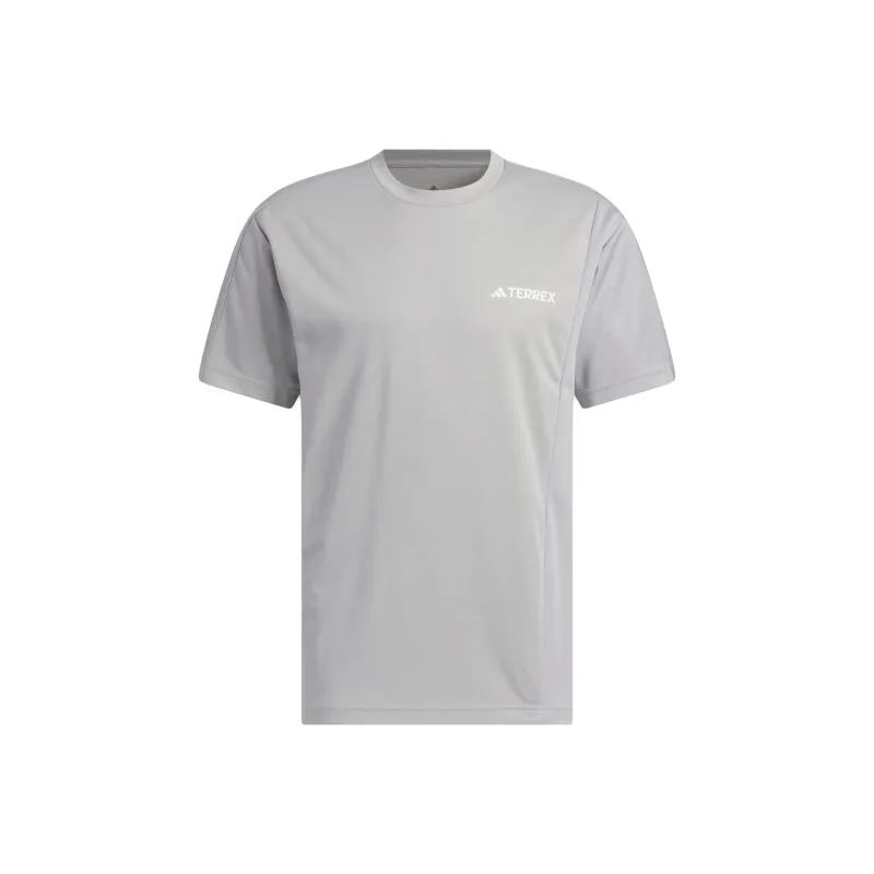 Adidas T Shirts Unisex Medium Heather Gray-0