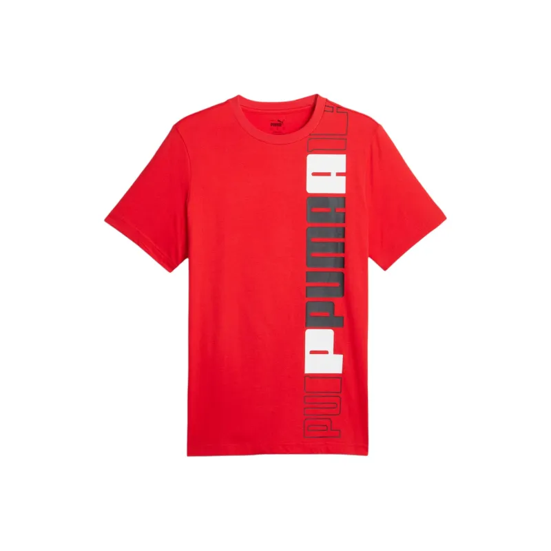 PUMA ESS+ LOGO LAB Men's Tee T-Shirt Men's Red-0