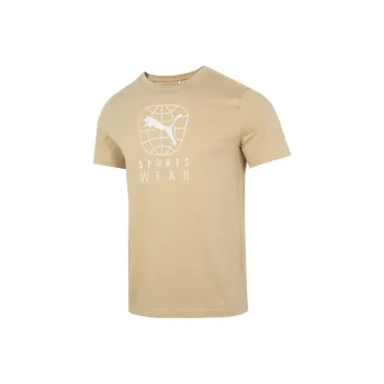 PUMA T Shirts Men Khaki