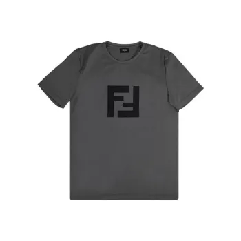 FENDI Ff Logo Short Sleeve T Shirt
