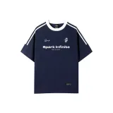 Navy Blue White Collar