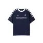 Navy Blue White Collar