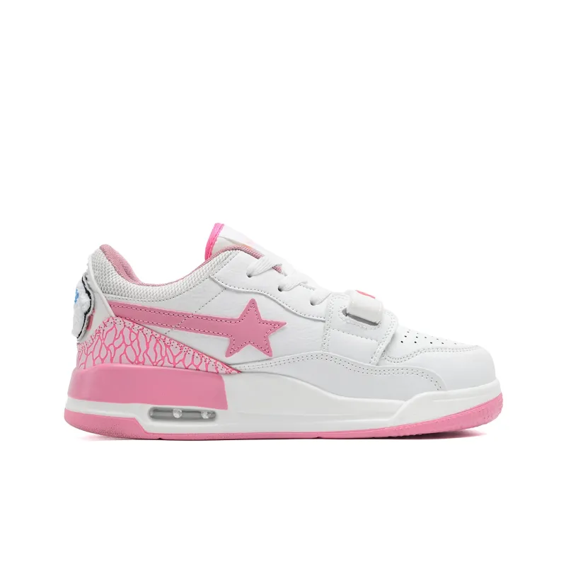 7 SEVFUN Casual Shoes Unisex Low Top White/Yellow/Black/Pink-4