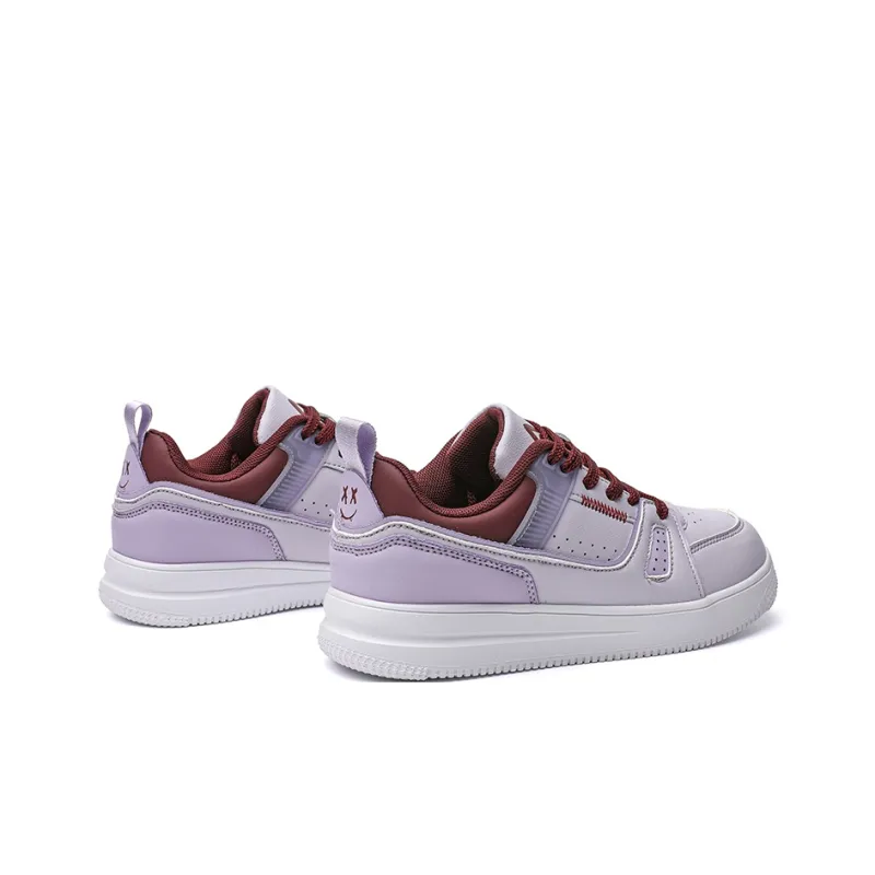 ABIDJAN Lightweight And Breathable Low Top Skateboard Shoes Unisex Pink Purple-3
