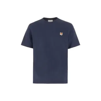 Maison Kitsune Fox Head Patch Crewneck T Shirt