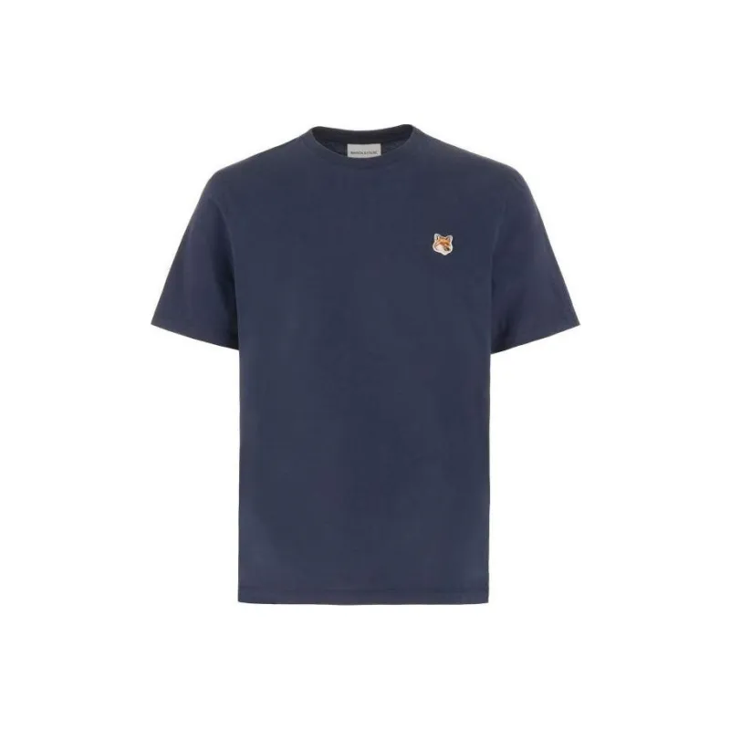 Maison Kitsuné Fox Head Patch Crewneck T Shirt-0