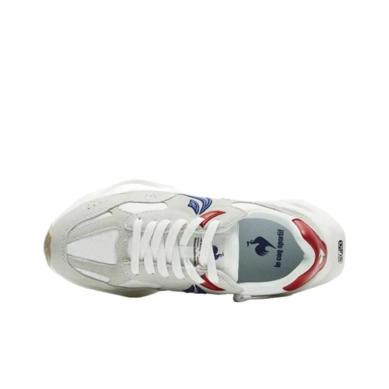 Le Coq Sportif LCS VAILLANCE Anti Slip Wear Resistant Low Top Training Shoes Unisex White Blue Red-2