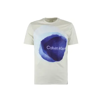 CALVIN KLEIN T Shirt Men's Light Yellow