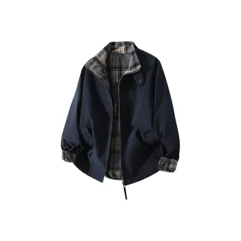 WARNING LIGHT Jackets Unisex Navy Blue