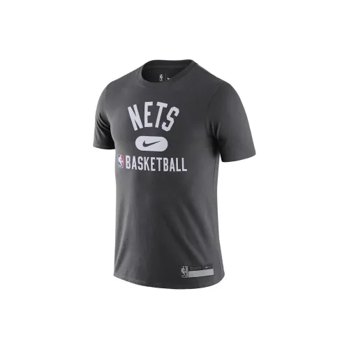 Nike T Shirt Brooklin Nets Men's Coal Gray